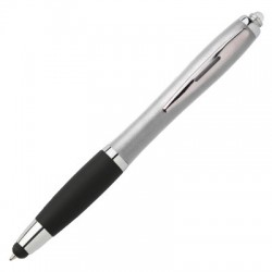 Stylet-Stylo LED 3 en 1 en plastique Gris
