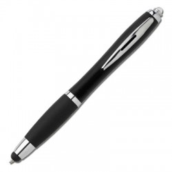 Stylet-Stylo LED 3 en 1 en plastique Noir