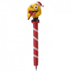 Stylo Smiley Emoti Noël Sucre d'Orge