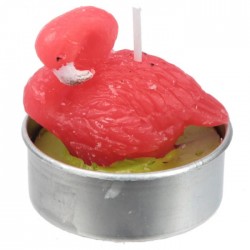 Lot de 6 Bougies Chauffe-plat - Flamant Rose
