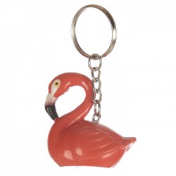 Porte-Clés Flamant Rose en Résine