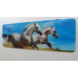 Marque Page 3D 2 Chevaux Blancs