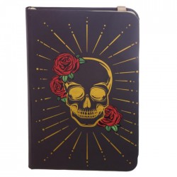 Carnet de Note Elastique Tête de Mort Mexicaine