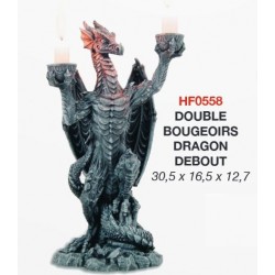Double Bougeoir Dragon