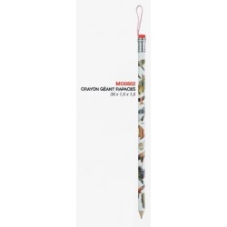 Crayon Géant Rapaces + gomme