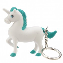 Porte-Clés Lumineux et Sonore Licorne Verte