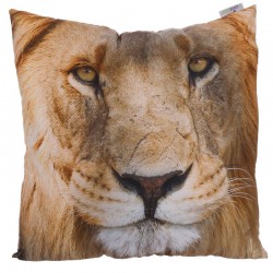 Coussin Moelleux Tête de Lion