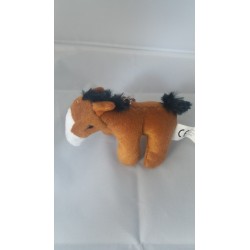 Porte-Clés Peluche Cheval Marron