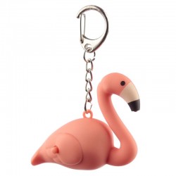 Porte-Clés Lumineux et Sonore Flamant Rose 