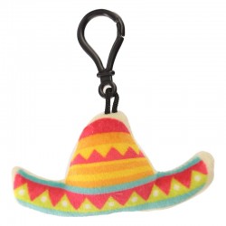 Porte-clés Moelleux Peluche Sombrero avec Son 