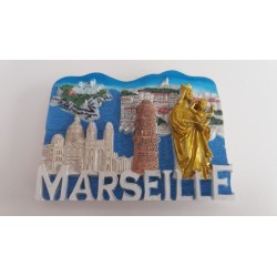 Magnet Résine Marseille Notre Dame Multi-vues