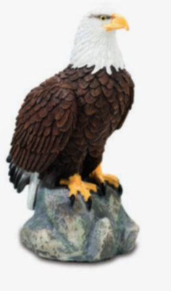 Statuette Aigle Sur Rocher De Face Marcoeagle