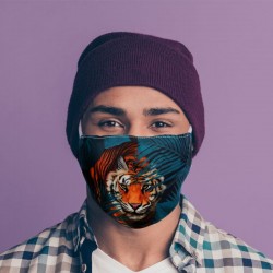 Masque de Protection Réutilisable Tissu "Tigre"
