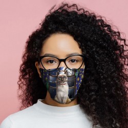 Masque de Protection Réutilisable Tissu "Chat Sorcier"