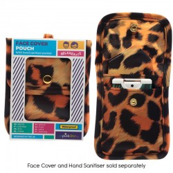 Pochette Etui pour Masque & Spray Désinfectant "Léopard"