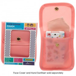 Pochette Etui pour Masque & Spray Désinfectant "Rose"