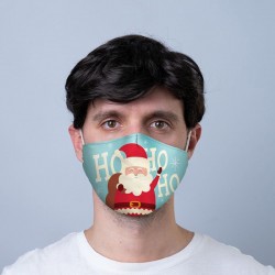 Masque de Protection Réutilisable Tissu "Père Noël"