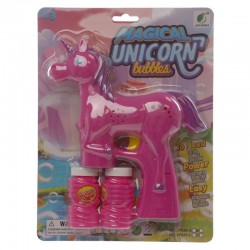 Machine à Bulles de Savon Licorne Rose Sonore LED