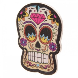 Lime à Ongles Jour des Morts Mexicains Jaune