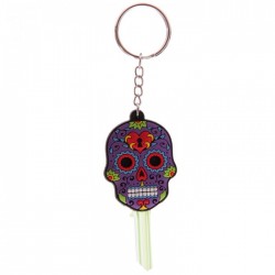 Housse pour Clé "Jour des Morts Mexicains " Violet
