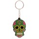 Porte-Clefs "Jour des Morts Mexicains" Vert