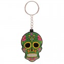 Porte-Clés "Jour des Morts Mexicains" Vert
