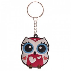 Porte-Clés Hibou Blanc