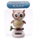 Figurine Solaire Hibou Marron