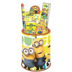 Pot à Crayons Garni "Les Minions"