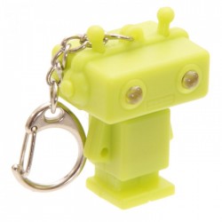 Porte-Clés Lumineux et Sonore Robot Vert