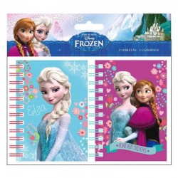 Lot de 2 Petits Carnets "La Reine des Neiges"
