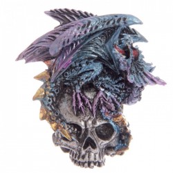 Magnet Dragon sur Crâne (Bleu)