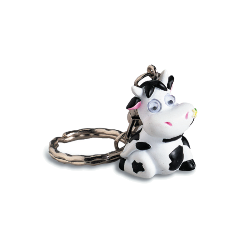 Porte Cles Vache Rigolote Yeux Mobiles 1 Marcoeagle