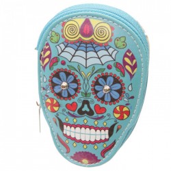 Kit de Manucure "Jour des Morts Mexicains" (Bleu)