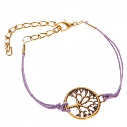 Bracelet Arbre de Vie Violet