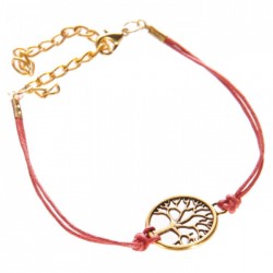 Bracelet Arbre de Vie Rouge