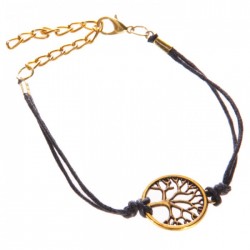 Bracelet Arbre de Vie Noir