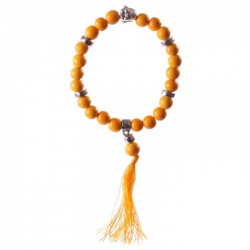 Bracelet Mala Bouddha Orange