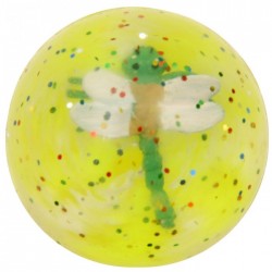 Balle Rebondissante 3D Libellule 2 (Jaune)