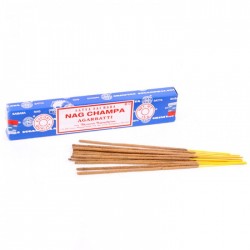 12 Bâtons Encens Satya Nag Champa Agarbatti, Bleu