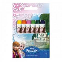 Set de 8 Crayons de couleur Cire "La Reine des Neiges"