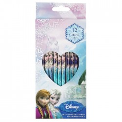 Set de 12 Crayons de couleur "La Reine des Neiges"