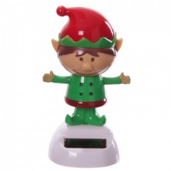 Figurine Solaire Lutin de Noël