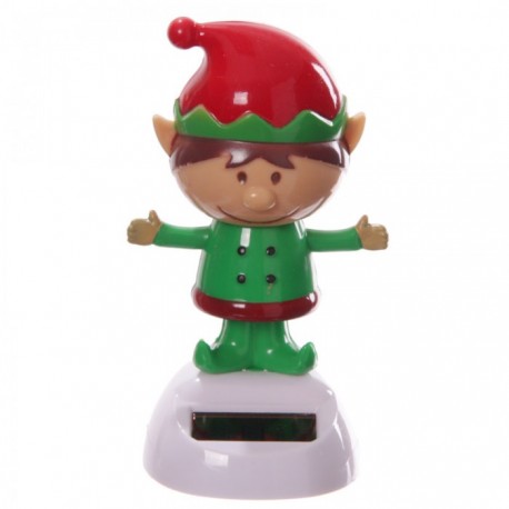 Figurine Solaire Lutin de Noël