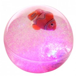 Balle Rebondissante Lumineuse Poisson Clown (Rose)