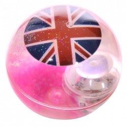 Balle Rebondissante Lumineuse Drapeau Anglais (Rose)