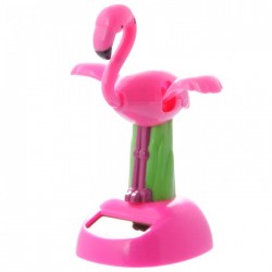 Figurine Solaire Flamant Rose