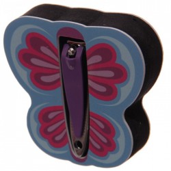 Papillon - Lime à Ongle, Polissoir, Coupe Ongle (Violet)