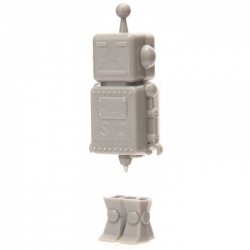 Stylo Forme Robot Gris
