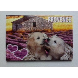 Magnet Provence Chiens Bisous